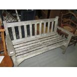 Wooden garden bench