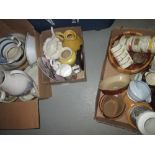 3 x boxes of decorative china, cutlery etc.