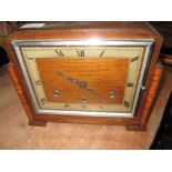 Vintage oak cased mantle clock