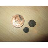 Coins : Silver two pence 1838 NF/F but tarnished,