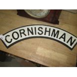 Cast iron sign ;