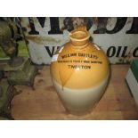 Vintage stone advertising flagon William Bartlett of Tiverton