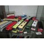 17 x assorted Corgi die cast toy cars & buses