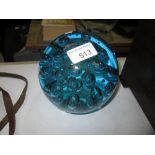 Glass dump door stop