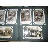 Approx 73 pristine postcards almost always having WWI interest,