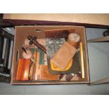 Box of assorted wooden ware,