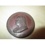 1891 Bronze Derbyshire Infirmary Queen Victoria medallion