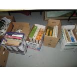4 x boxes of books: antique collecting themed, Goddens, Chaffers, Art Sales Index, Millers etc.