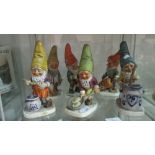 6 x Goebel Gnome ornaments