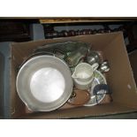 3 x boxes of assorted decorative china, toys, games etc.