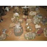 Collection of Lilliput Lane cottage ornaments
