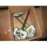 Cast iron painted vegetable labels