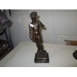 Early 20th century Neo Classical bronze figure of David