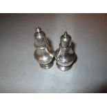 2 x silver pepper pots 74 g