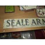 2 x vintage pub signs : Seale Arms (Dartmouth interest)