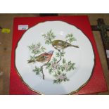Set of six Spode Bird Series plates by Harold Holdway (boxed)