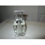 Art Deco style cut glass scent bottle