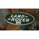 Cast metal advertising sign : Land Rover