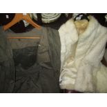 Post World War II era Army issue jacket & ladies mink coat