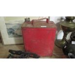 Vintage non advertising spirit can & paraffin lamp