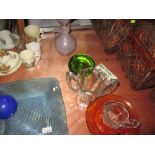 Decorative studio and other glassware