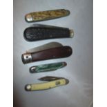 Bag of assorted penknives,