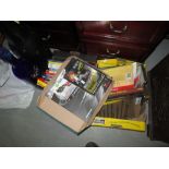 2 x boxes of books, Guiness advertising bottle, PS 2 game etc.