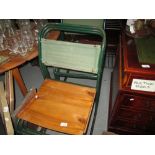 Set of six vintage stacking chairs
