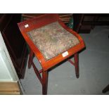 Edwardian mahogany stool