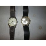 2 x vintage gents wristwatches & 2 x modern watches: Rone, Elco,