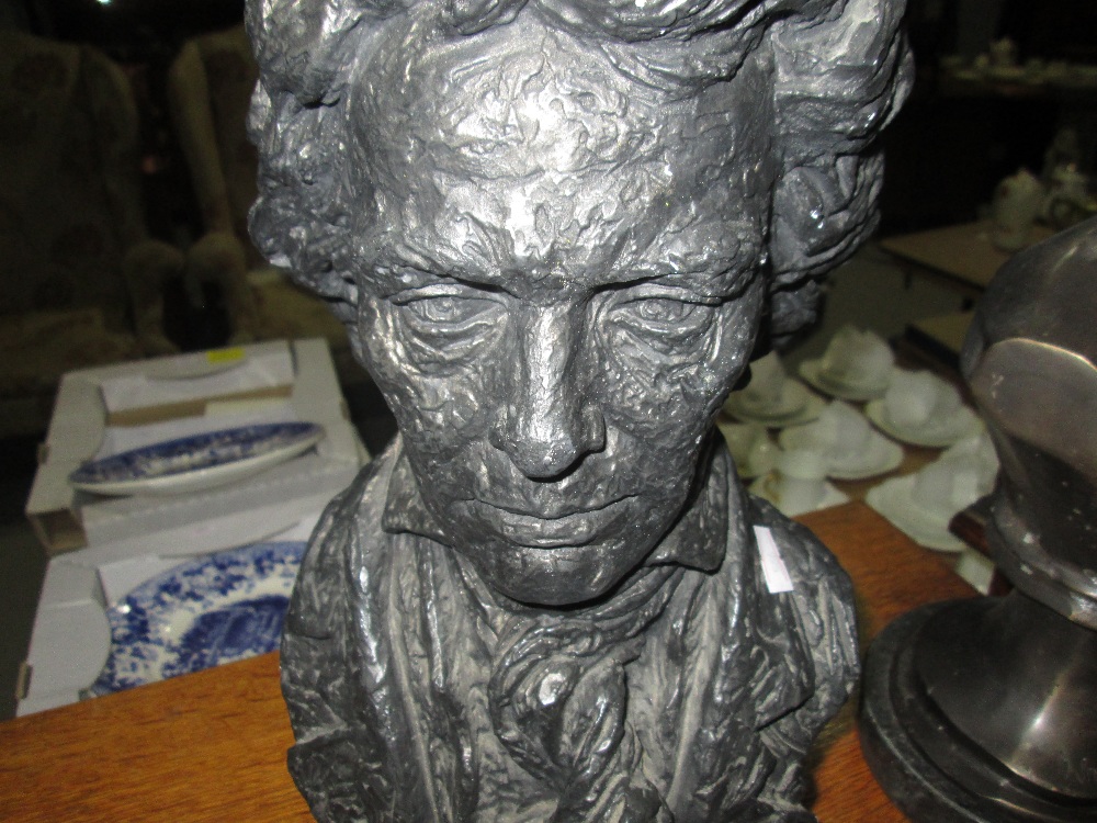 Resin bust of Beethoven