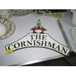 Cast metal advertising sign : Cornishman