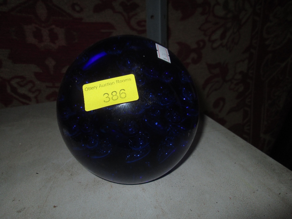 Glass dump paperweight / doorstop