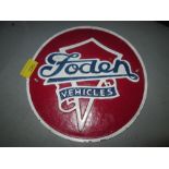 Cast metal sign : Foden Vehicles