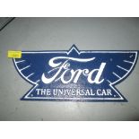 Cast metal advertising sign : Ford Cars