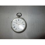 Early 20th century silver case pocket watch : The Express English Lever