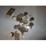 Assortment of base metal coins GB & Foreign & related items