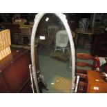 Vintage painted cheval mirror