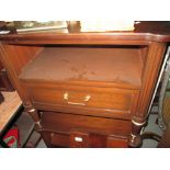 Pair of vintage bedside cabinets & marble cheese board