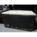 Vintage upholstered and fitted ottoman