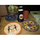 3 x Royal Doulton plates & African tourist plate,