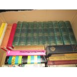 2 x boxes of books : Volumes of Dickens, Drawings of Beardsley,