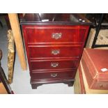 Reproduction mahogany stereo cabinet