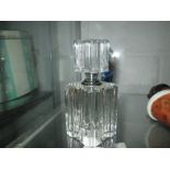 Art Deco style cut glass scent bottle