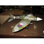 Painted model aircraft ornament