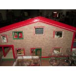 Vintage dolls house complete with furniture