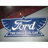 Cast metal advertising sign : Ford Cars