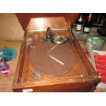 Early 20th century table top gramophone : The Victrola Talking Machine by Victory