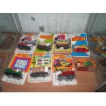 8 x New Old Stock die cast toy cars : Matchbox 2 x 24, 2 x 44, 25 16, 47, 43 (boxed with scuffing,