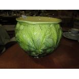 Victorian Burmantofts majolica jardiniere